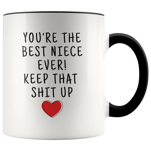 Best Gift for Niece: Best Niece Ever! Mug | Funny Niece Gift Idea $19.99 | Black Drinkware