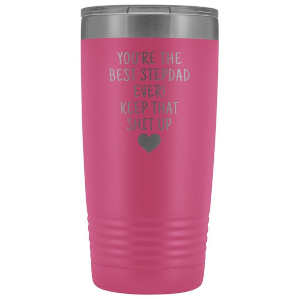Best Gift for Stepdad: Best Stepdad Ever! Insulated Tumbler | Stepdad Travel Mug $29.99 | Pink Tumblers
