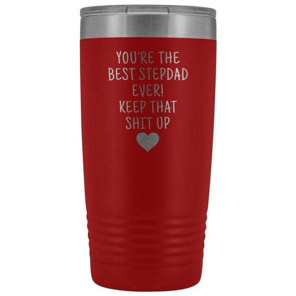 Best Gift for Stepdad: Best Stepdad Ever! Insulated Tumbler | Stepdad Travel Mug $29.99 | Red Tumblers