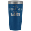 Best Godfather Gift: 49% Godfather 51% Badass Insulated Tumbler 20oz $29.99 | Blue Tumblers