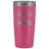 Best Godfather Gift: 49% Godfather 51% Badass Insulated Tumbler 20oz $29.99 | Pink Tumblers