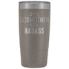 Best Godmother Gift: 49% Godmother 51% Badass Insulated Tumbler 20oz $29.99 | Pewter Tumblers