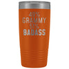 Best Grammy Gift: 49% Grammy 51% Badass Insulated Tumbler 20oz $29.99 | Orange Tumblers