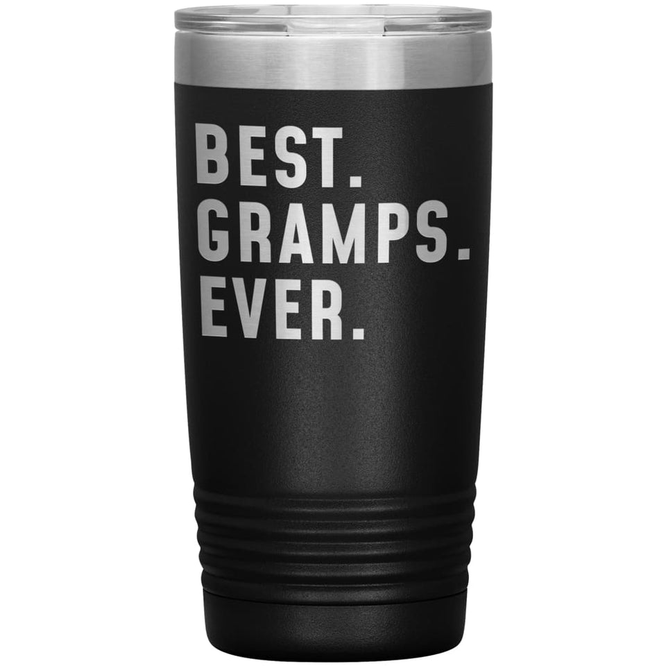 Best Gramps Ever Coffee Travel Mug 20oz Stainless Steel Vacuum Insulated Travel Mug with Lid Birthday Gift for Gramps Grandpa Coffee Cup