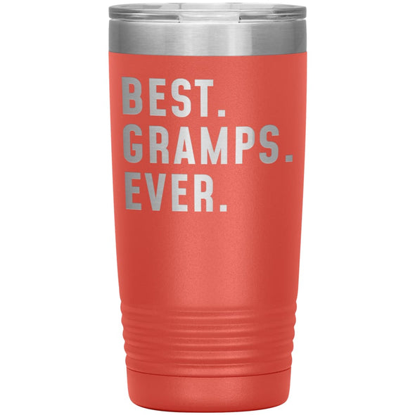 Best Gramps Ever Coffee Travel Mug 20oz Stainless Steel Vacuum Insulated Travel Mug with Lid Birthday Gift for Gramps Grandpa Coffee Cup 