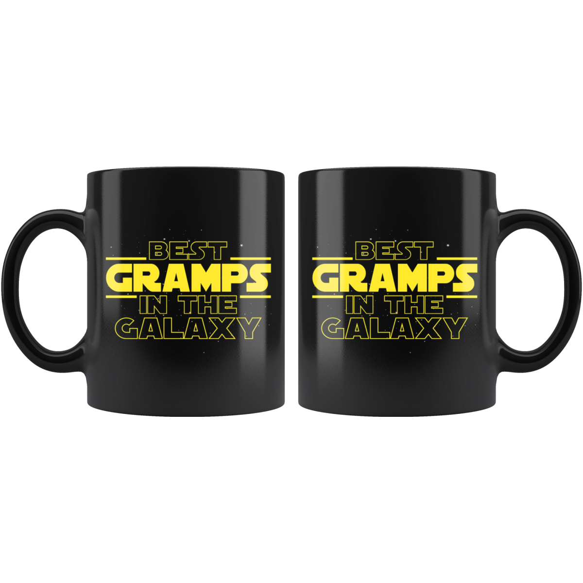 Best Gramps In The Galaxy Coffee Mug Black 11oz Gifts for Gramps $19.99 | Drinkware