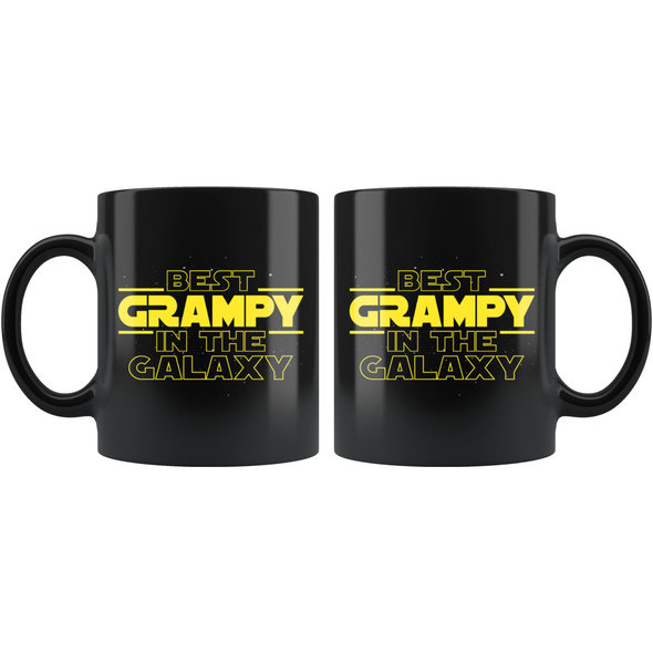 Best Grampy In The Galaxy Coffee Mug Black 11oz Gifts for Grampy $19.99 | Drinkware
