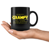 Best Grampy In The Galaxy Coffee Mug Black 11oz Gifts for Grampy $19.99 | Drinkware