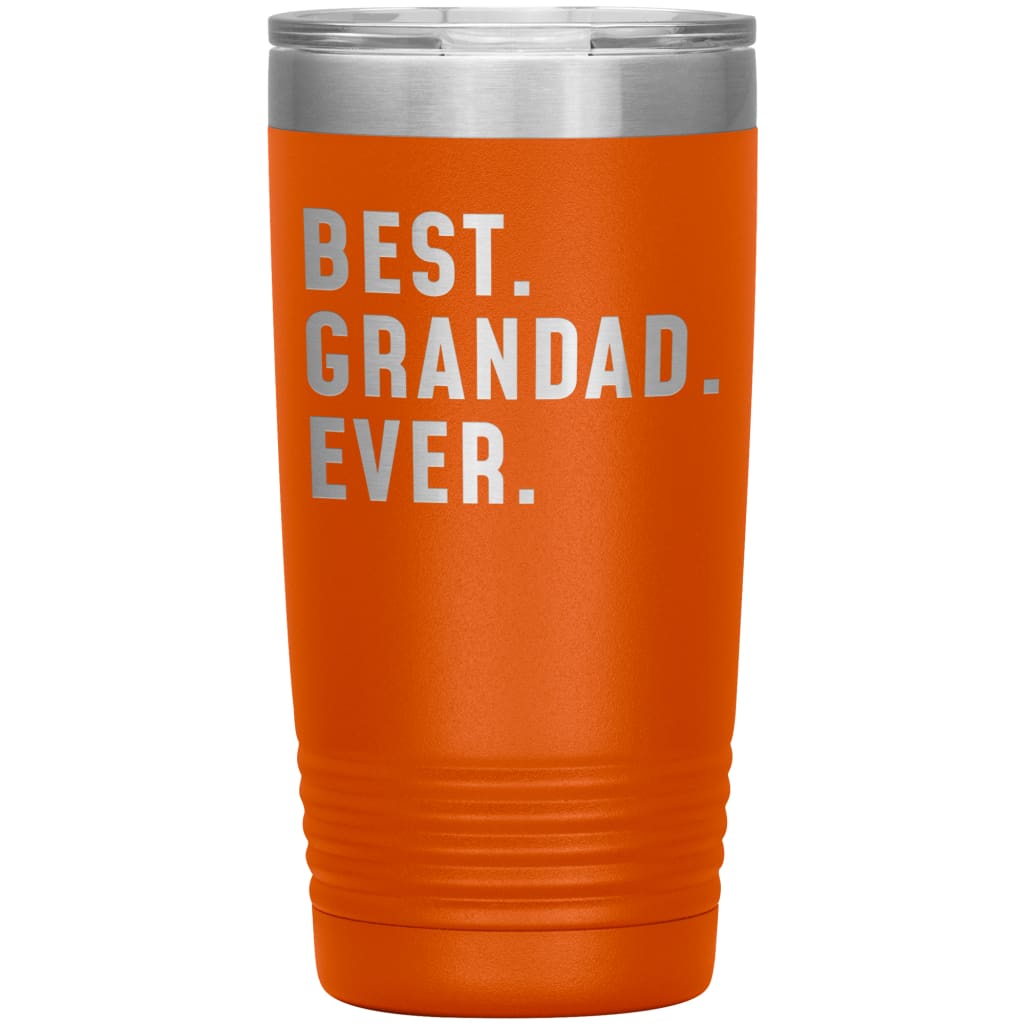 Best Grandad Ever Coffee Travel Mug 20oz Stainless Steel Vacuum Insulated Travel Mug with Lid Birthday Gift for Grandad Coffee Cup $24.99 | 