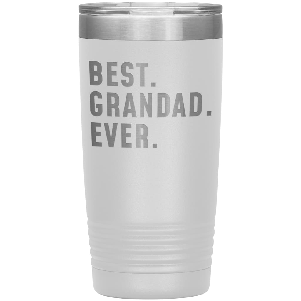 Best Grandad Ever Coffee Travel Mug 20oz Stainless Steel Vacuum Insulated Travel Mug with Lid Birthday Gift for Grandad Coffee Cup $24.99 | 