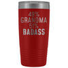Best Grandma Gift: 49% Grandma 51% Badass Insulated Tumbler 20oz $29.99 | Red Tumblers