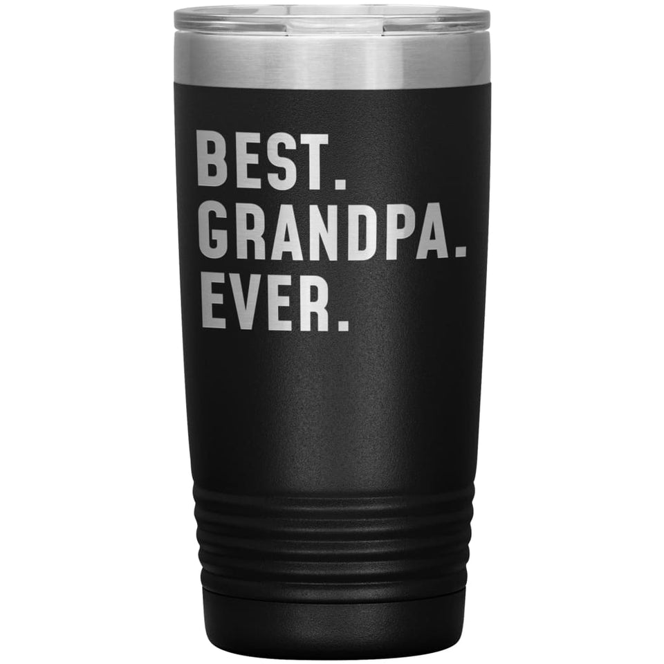 Best Grandpa Ever Coffee Travel Mug 20oz Stainless Steel Vacuum Insulated Travel Mug with Lid Birthday Gift for Grandpa Coffee Cup