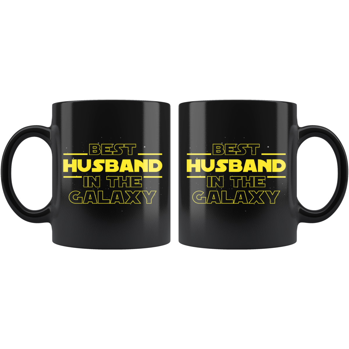 Best Husband In The Galaxy Coffee Mug Black 11oz Gifts for Husband — photo 2