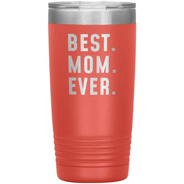 Best Mom Ever Coffee Travel Mug 20oz Stainless Steel Vacuum Insulated Travel Mug with Lid Birthday Gift for Mom Coffee Cup $29.99 | Coral 