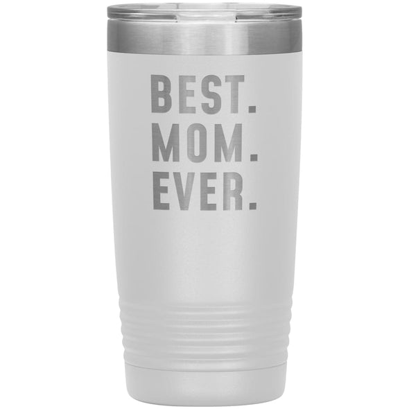 Best Mom Ever Coffee Travel Mug 20oz Stainless Steel Vacuum Insulated Travel Mug with Lid Birthday Gift for Mom Coffee Cup $29.99 | White 