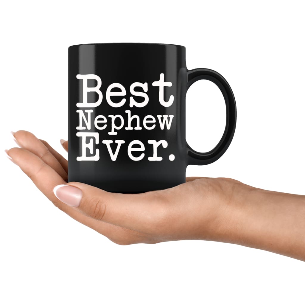 Best Nephew Ever Gift Unique Nephew Mug High School Graduation Gift for Nephew Birthday Christmas Nephew Coffee Mug Tea Cup Black $19.99 |