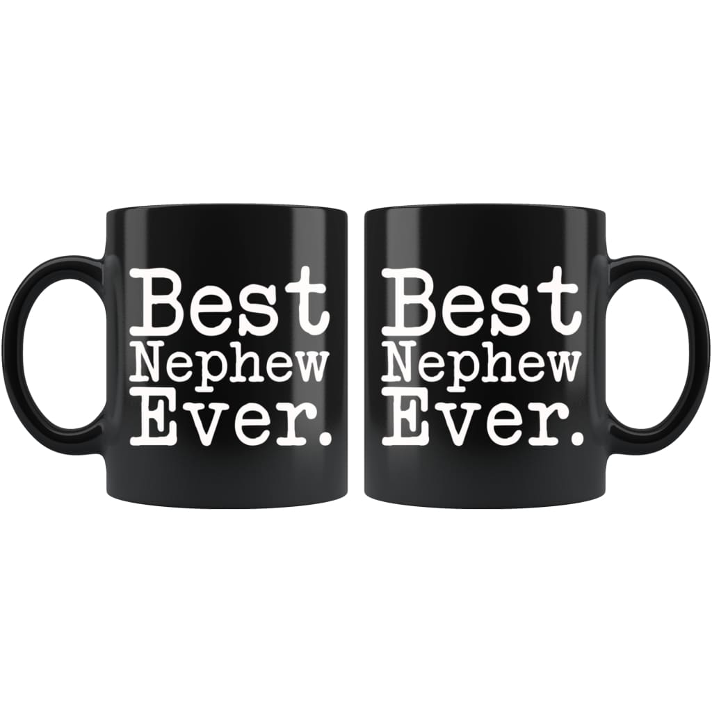 Best Nephew Ever Gift Unique Nephew Mug High School Graduation Gift for Nephew Birthday Christmas Nephew Coffee Mug Tea Cup Black $19.99 |