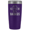 Best Nephew Gift: 49% Nephew 51% Badass Insulated Tumbler 20oz $29.99 | Purple Tumblers