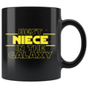 Best Niece In The Galaxy Coffee Mug Black 11oz Gifts for Niece $19.99 | 11oz - Black Drinkware
