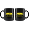 Best Niece In The Galaxy Coffee Mug Black 11oz Gifts for Niece $19.99 | Drinkware