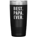 Best Papa Ever Coffee Travel Mug 20oz Stainless Steel Vacuum Insulated Travel Mug with Lid Birthday Gift for Papa Coffee Cup $24.99 | Black 