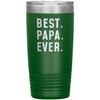 Best Papa Ever Coffee Travel Mug 20oz Stainless Steel Vacuum Insulated Travel Mug with Lid Birthday Gift for Papa Coffee Cup $24.99 | Green 