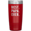 Best Papa Ever Coffee Travel Mug 20oz Stainless Steel Vacuum Insulated Travel Mug with Lid Birthday Gift for Papa Coffee Cup $24.99 | Red 