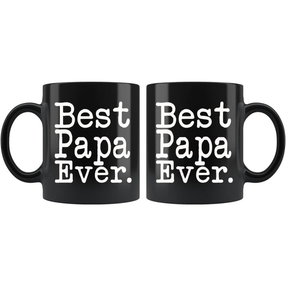 Best Papa Ever Gift Unique Papa Mug Fathers Day Gift for Papa Dad Birthday Gift Christmas Papa Coffee Mug Tea Cup Black $19.99 | Drinkware