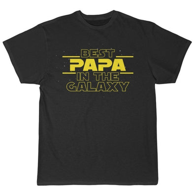 Best Papa In The Galaxy T-Shirt $16.99 | Black / L T-Shirt