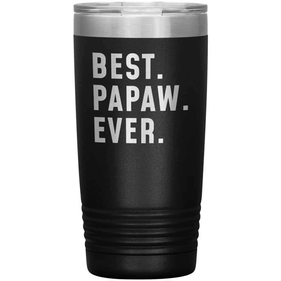Best Papaw Ever Coffee Travel Mug 20oz Stainless Steel Vacuum Insulated Travel Mug with Lid Birthday Gift for Papaw Grandpa Coffee Cup