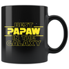 Best Papaw In The Galaxy Coffee Mug Black 11oz Gifts for Papaw $19.99 | 11oz - Black Drinkware