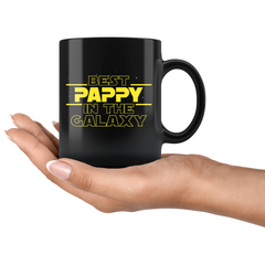 Load image into Gallery viewer, Best Pappy In The Galaxy Coffee Mug Black 11oz Gifts for Pappy