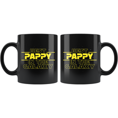 Load image into Gallery viewer, Best Pappy In The Galaxy Coffee Mug Black 11oz Gifts for Pappy