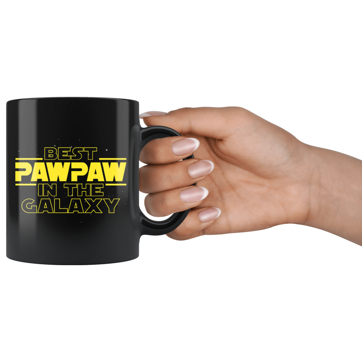 Best Pawpaw In The Galaxy Coffee Mug Black 11oz Gifts for Pawpaw $19.99 | Drinkware