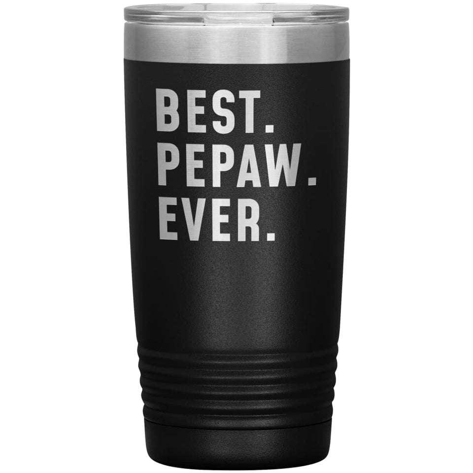 Best Pepaw Ever Coffee Travel Mug 20oz Stainless Steel Vacuum Insulated Travel Mug with Lid Birthday Gift for Pepaw Grandpa Coffee Cup