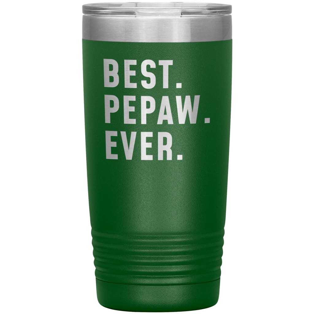 Best Pepaw Ever Coffee Travel Mug 20oz Stainless Steel Vacuum Insulated Travel Mug with Lid Birthday Gift for Pepaw Grandpa Coffee Cup 