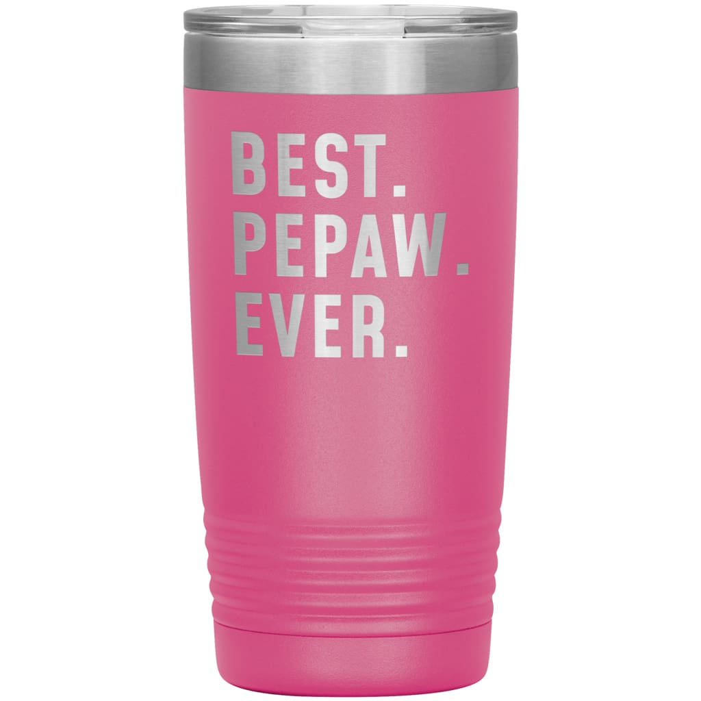 Best Pepaw Ever Coffee Travel Mug 20oz Stainless Steel Vacuum Insulated Travel Mug with Lid Birthday Gift for Pepaw Grandpa Coffee Cup 
