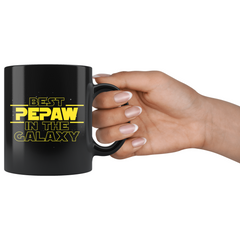 Load image into Gallery viewer, Best Pepaw In The Galaxy Coffee Mug Black 11oz Gifts for Pepaw