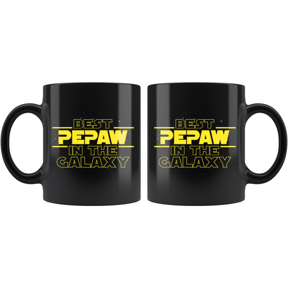 Best Pepaw In The Galaxy Coffee Mug Black 11oz Gifts for Pepaw $19.99 | Drinkware