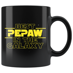 Load image into Gallery viewer, Best Pepaw In The Galaxy Coffee Mug Black 11oz Gifts for Pepaw