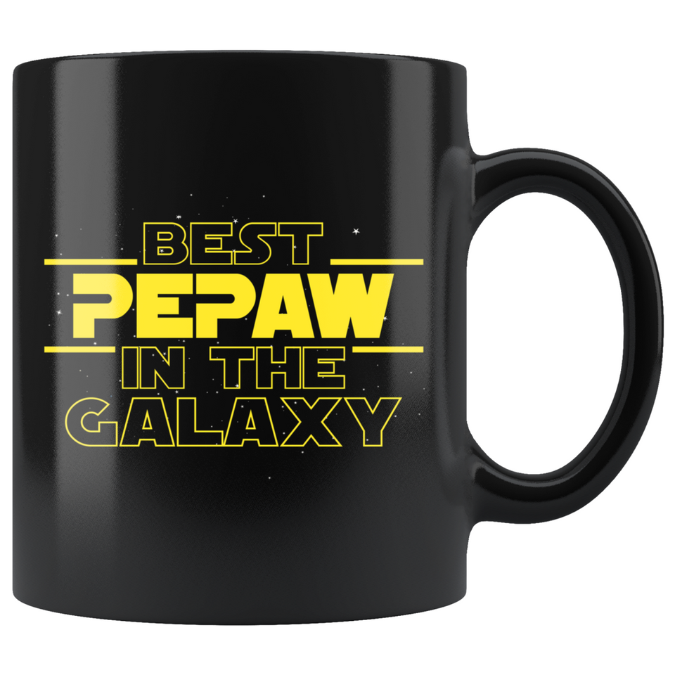 Best Pepaw In The Galaxy Coffee Mug Black 11oz Gifts for Pepaw