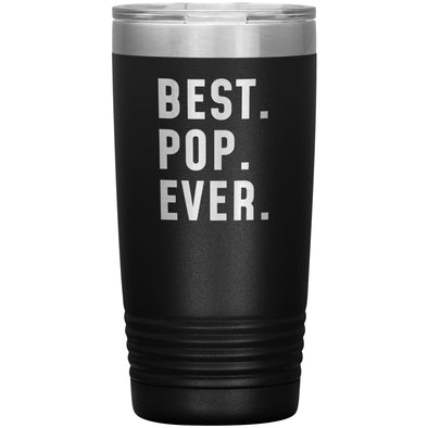 Best Pop Ever Coffee Travel Mug 20oz Stainless Steel Vacuum Insulated Travel Mug with Lid Birthday Gift for Pop Coffee Cup $24.99 | Black 