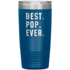 Best Pop Ever Coffee Travel Mug 20oz Stainless Steel Vacuum Insulated Travel Mug with Lid Birthday Gift for Pop Coffee Cup $24.99 | Blue 