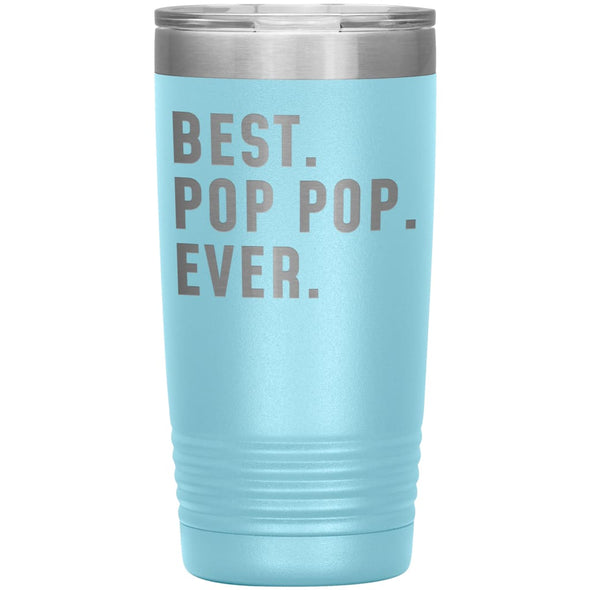 Best Pop Pop Ever Coffee Travel Mug 20oz Stainless Steel Vacuum Insulated Travel Mug with Lid Birthday Gift for Pop Pop Coffee Cup $24.99 | 