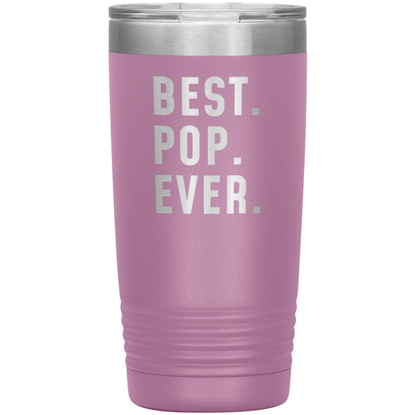 Best Pop Ever Coffee Travel Mug 20oz Stainless Steel Vacuum Insulated Travel Mug with Lid Birthday Gift for Pop Coffee Cup $24.99 | Light 