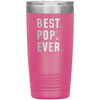 Best Pop Ever Coffee Travel Mug 20oz Stainless Steel Vacuum Insulated Travel Mug with Lid Birthday Gift for Pop Coffee Cup $24.99 | Pink 
