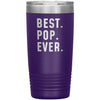 Best Pop Ever Coffee Travel Mug 20oz Stainless Steel Vacuum Insulated Travel Mug with Lid Birthday Gift for Pop Coffee Cup $24.99 | Purple 