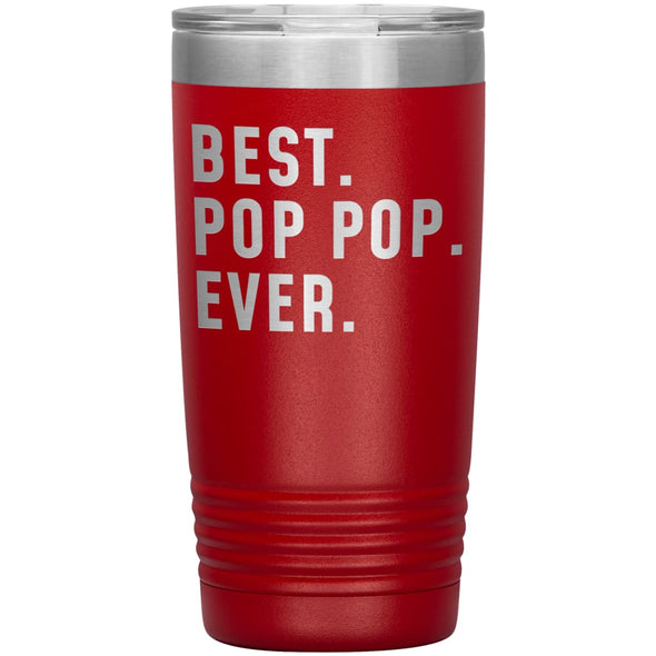 Best Pop Pop Ever Coffee Travel Mug 20oz Stainless Steel Vacuum Insulated Travel Mug with Lid Birthday Gift for Pop Pop Coffee Cup $24.99 | 