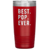 Best Pop Ever Coffee Travel Mug 20oz Stainless Steel Vacuum Insulated Travel Mug with Lid Birthday Gift for Pop Coffee Cup $24.99 | Red 