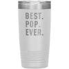 Best Pop Ever Coffee Travel Mug 20oz Stainless Steel Vacuum Insulated Travel Mug with Lid Birthday Gift for Pop Coffee Cup $24.99 | White 